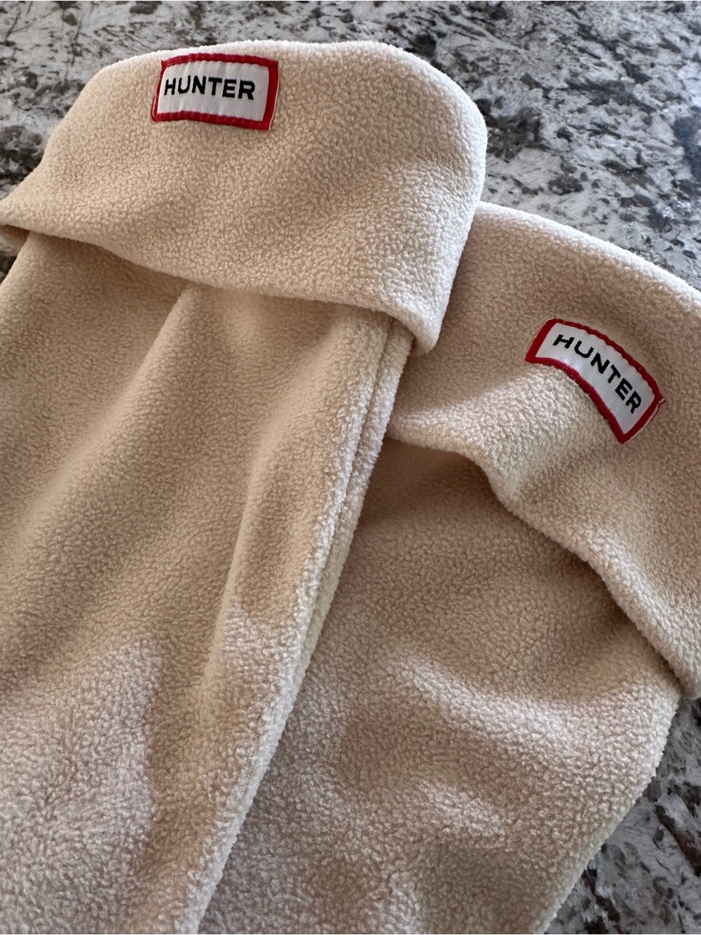 Hunter Cream Fleece Boot Liners - Pair